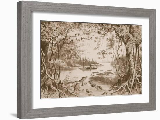 The Ma-Robert on the Zambesi-English School-Framed Giclee Print