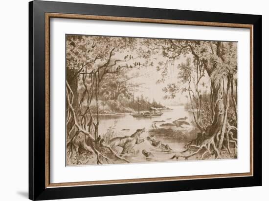 The Ma-Robert on the Zambesi-English School-Framed Giclee Print