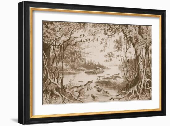 The Ma-Robert on the Zambesi-English School-Framed Giclee Print