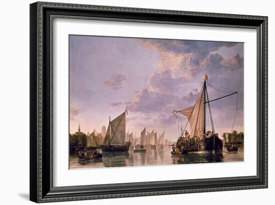 The Maas at Dordrecht, 1680-Aelbert Cuyp-Framed Giclee Print