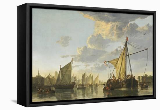 The Maas at Dordrecht, c.1650-Aelbert Cuyp-Framed Premier Image Canvas