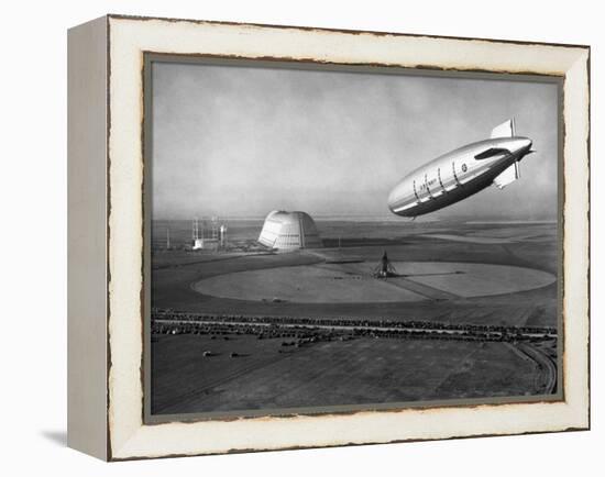 The Macon Approaches an Airfield-null-Framed Premier Image Canvas