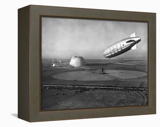 The Macon Approaches an Airfield-null-Framed Premier Image Canvas