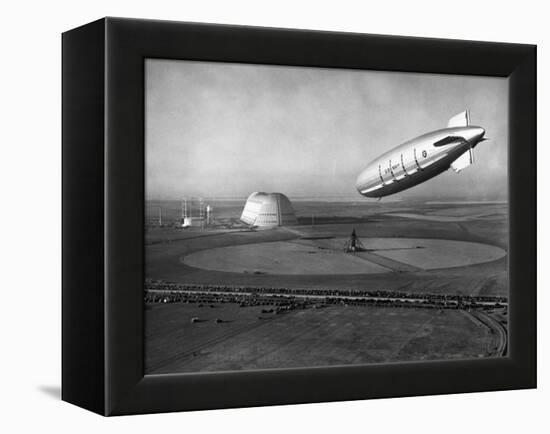 The Macon Approaches an Airfield-null-Framed Premier Image Canvas