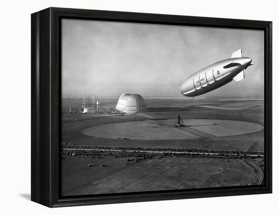 The Macon Approaches an Airfield-null-Framed Premier Image Canvas