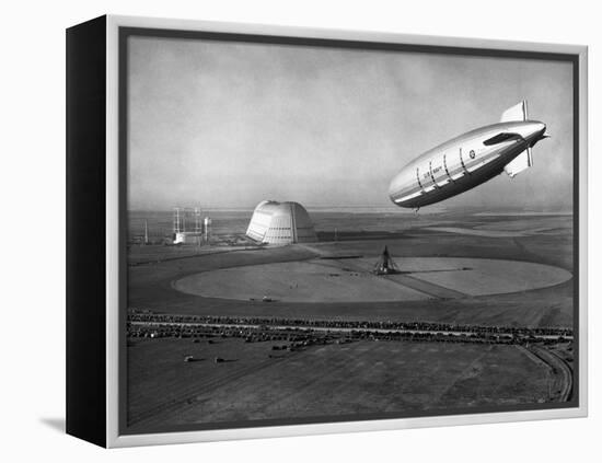 The Macon Approaches an Airfield-null-Framed Premier Image Canvas