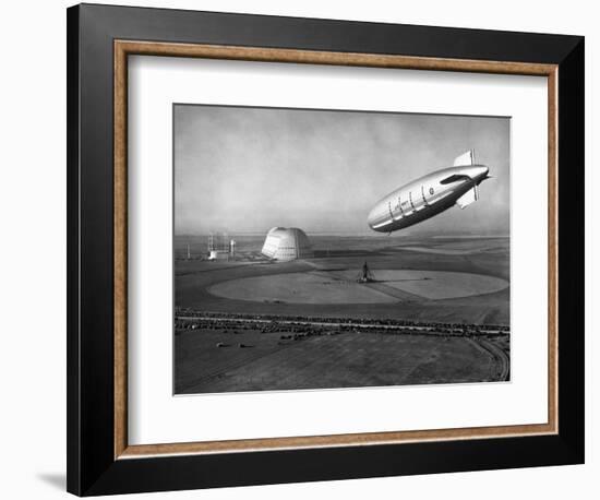 The Macon Approaches an Airfield-null-Framed Photographic Print