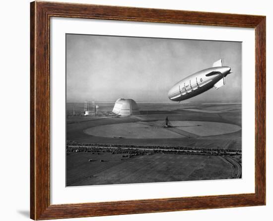 The Macon Approaches an Airfield-null-Framed Photographic Print