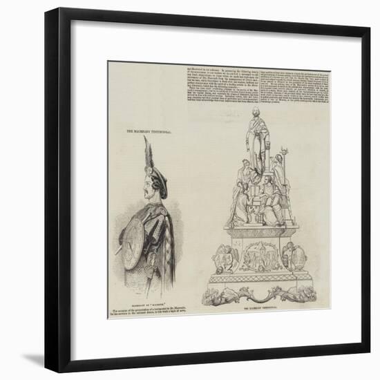 The Macready Testimonial-null-Framed Giclee Print