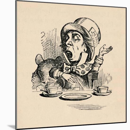 'The Mad Hatter', 1889-John Tenniel-Mounted Giclee Print