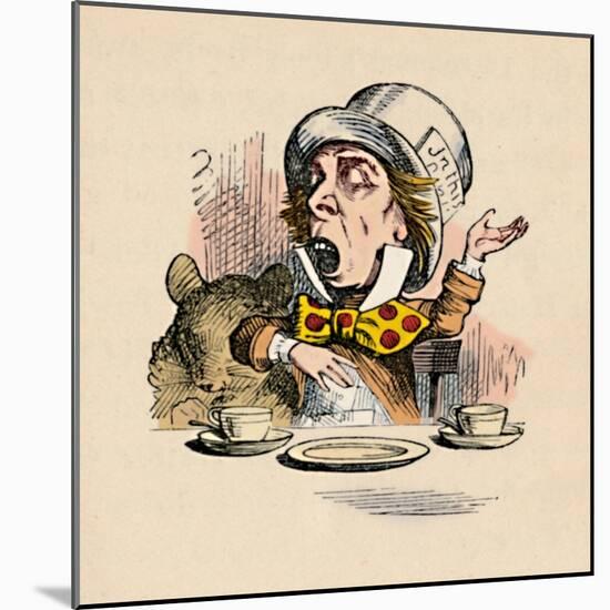 'The Mad Hatter', 1889-John Tenniel-Mounted Giclee Print