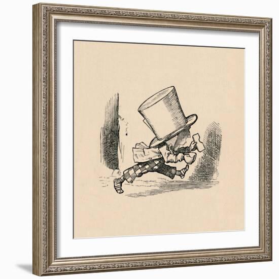 'The Mad Hatter, in the chapter 'The Tarts'', 1889-John Tenniel-Framed Giclee Print