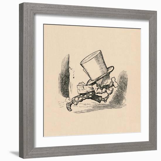 'The Mad Hatter, in the chapter 'The Tarts'', 1889-John Tenniel-Framed Giclee Print