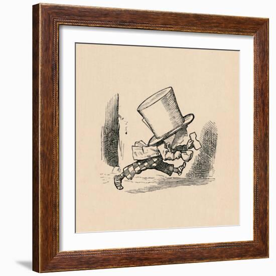 'The Mad Hatter, in the chapter 'The Tarts'', 1889-John Tenniel-Framed Giclee Print