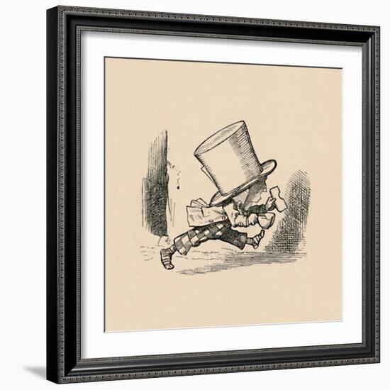 'The Mad Hatter, in the chapter 'The Tarts'', 1889-John Tenniel-Framed Giclee Print