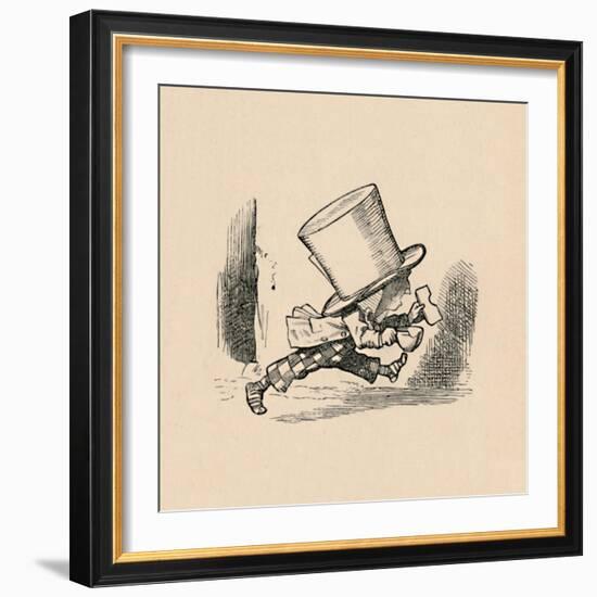 'The Mad Hatter, in the chapter 'The Tarts'', 1889-John Tenniel-Framed Giclee Print