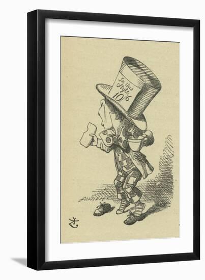 The Mad Hatter, Lewis Carroll-John Tenniel-Framed Giclee Print