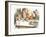 The Mad Hatter's Tea Party, 1890 (Col Version 1)-John Tenniel-Framed Art Print