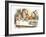 The Mad Hatter's Tea Party, 1890 (Col Version 1)-John Tenniel-Framed Art Print