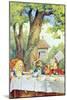 The Mad Hatter's Tea Party, Illustration from Alice in Wonderland by Lewis Carroll-John Tenniel-Mounted Giclee Print