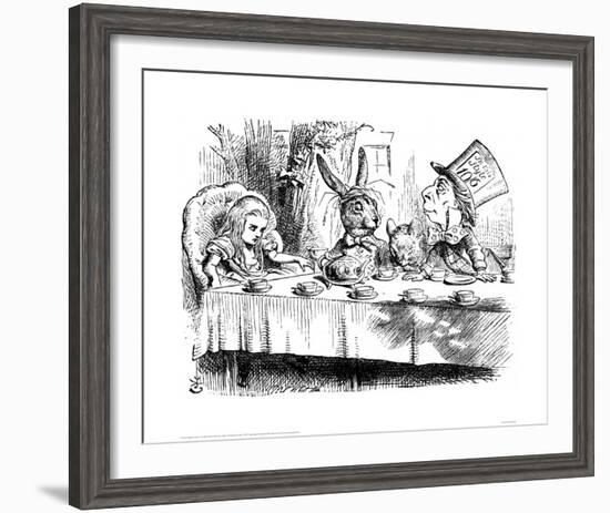 The Mad Hatter's Tea Party-John Tenniel-Framed Giclee Print