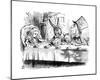 The Mad Hatter's Tea Party-John Tenniel-Mounted Giclee Print