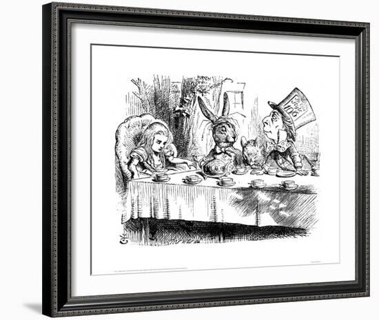 The Mad Hatter's Tea Party-John Tenniel-Framed Giclee Print