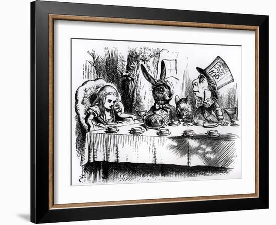 The Mad Hatter's Tea Party-John Tenniel-Framed Giclee Print