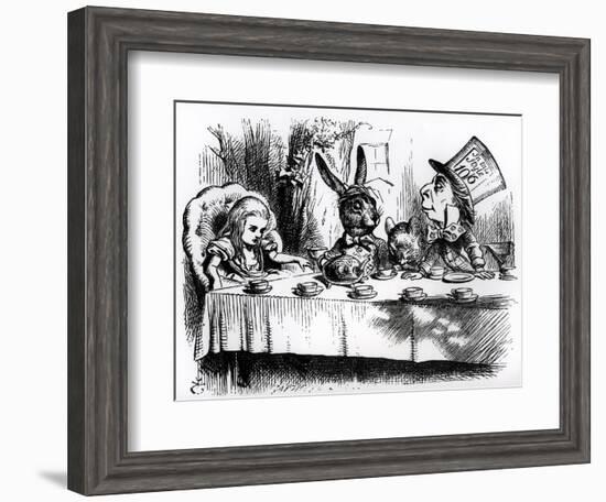 The Mad Hatter's Tea Party-John Tenniel-Framed Giclee Print