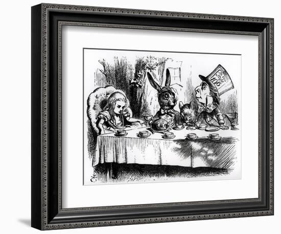 The Mad Hatter's Tea Party-John Tenniel-Framed Giclee Print