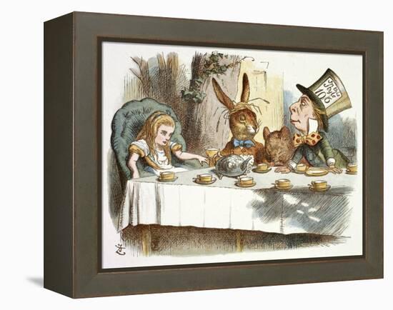 The Mad Hatter's Tea Party-John Teniel-Framed Premier Image Canvas