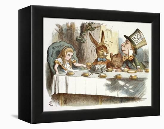 The Mad Hatter's Tea Party-John Teniel-Framed Premier Image Canvas