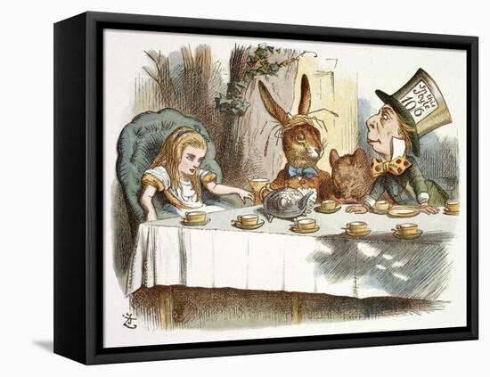 The Mad Hatter's Tea Party-John Teniel-Framed Premier Image Canvas