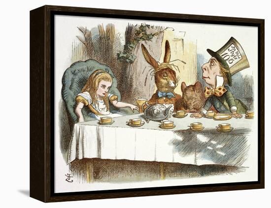 The Mad Hatter's Tea Party-John Teniel-Framed Premier Image Canvas