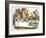 The Mad Hatter's Tea Party-John Teniel-Framed Giclee Print