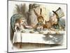 The Mad Hatter's Tea Party-John Teniel-Mounted Giclee Print