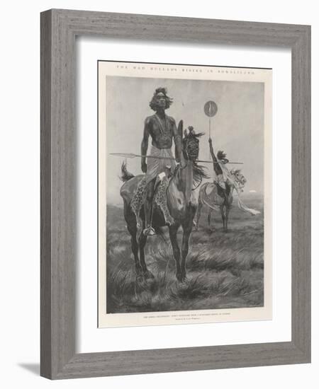 The Mad Mullah's Rising in Somaliland-Richard Caton Woodville II-Framed Giclee Print