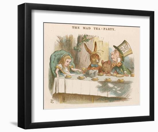 The Mad Tea Party--Framed Art Print