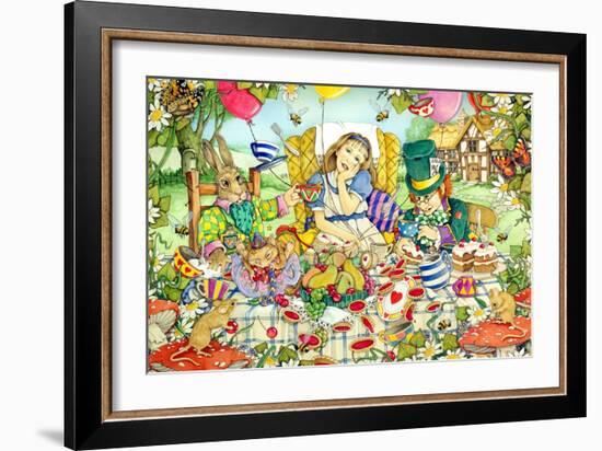 The Mad Tea Party-Linda Ravenscroft-Framed Giclee Print