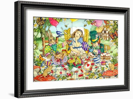 The Mad Tea Party-Linda Ravenscroft-Framed Giclee Print