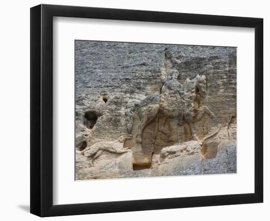 The Madara Rider, an 8th Century Relief Depicting a King on Horseback Carved into Rockface, UNESCO -Dallas & John Heaton-Framed Photographic Print