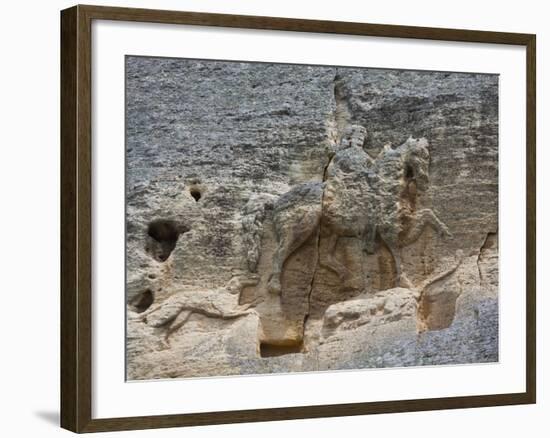 The Madara Rider, an 8th Century Relief Depicting a King on Horseback Carved into Rockface, UNESCO -Dallas & John Heaton-Framed Photographic Print