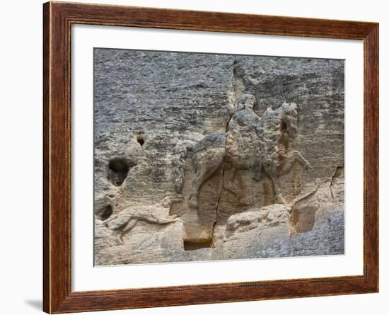 The Madara Rider, an 8th Century Relief Depicting a King on Horseback Carved into Rockface, UNESCO -Dallas & John Heaton-Framed Photographic Print