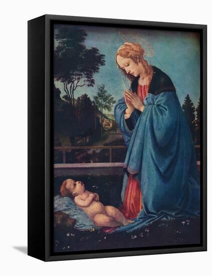 'The Madonna Adoring the Christ Child', 15th century, (1910)-Filippino Lippi-Framed Premier Image Canvas