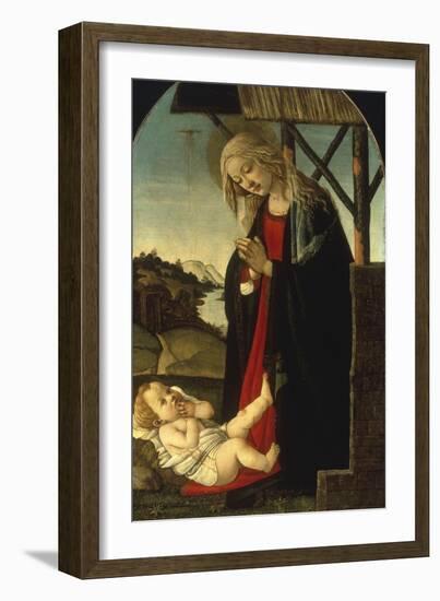 The Madonna Adoring the Christ Child-Sandro Botticelli-Framed Giclee Print