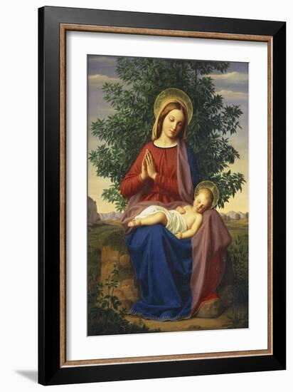 The Madonna and Child, 1855-Julius Schnorr von Carolsfeld-Framed Giclee Print