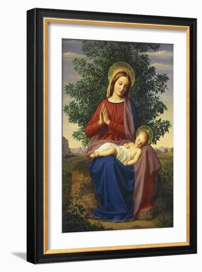 The Madonna and Child, 1855-Julius Schnorr von Carolsfeld-Framed Giclee Print