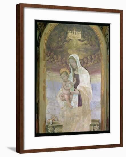 The Madonna and Child, a Detail from the Tabernacle of the Canto Al Mercatale, 1498-Filippino Lippi-Framed Giclee Print