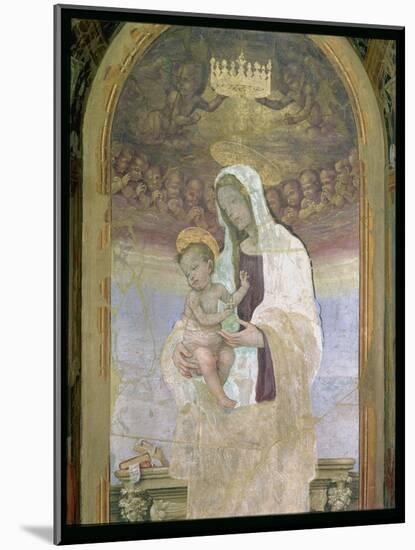 The Madonna and Child, a Detail from the Tabernacle of the Canto Al Mercatale, 1498-Filippino Lippi-Mounted Giclee Print