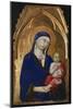 The Madonna and Child, Detail from Altarpiece of St Dominic-Simone Martini-Mounted Giclee Print